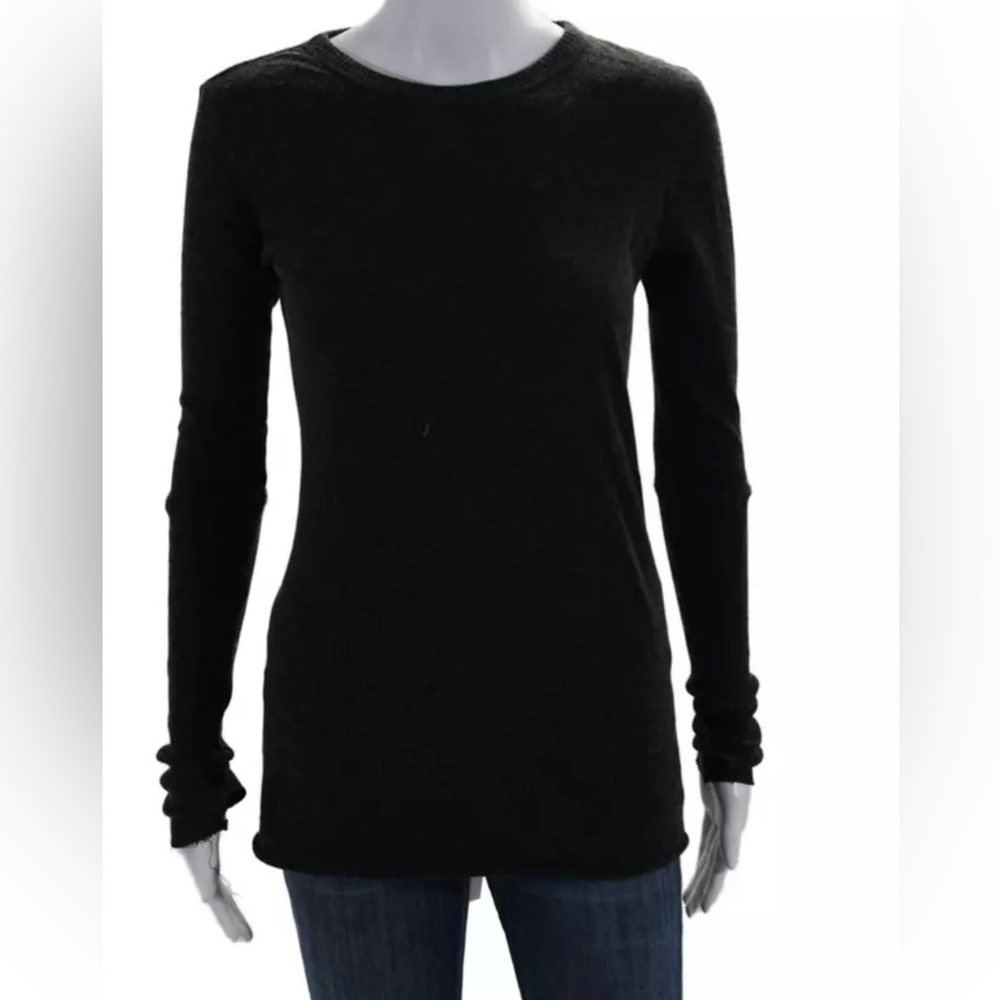 Enza Costa cotton cashmere long sleeve top. Thumbhole sleeves. Excellent cond